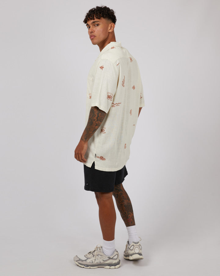 ST GOLIATH Deadly Mens S/S Shirt - Vintage White