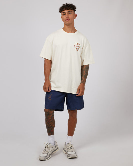 ST GOLIATH Deadly Mens Tee - Natural