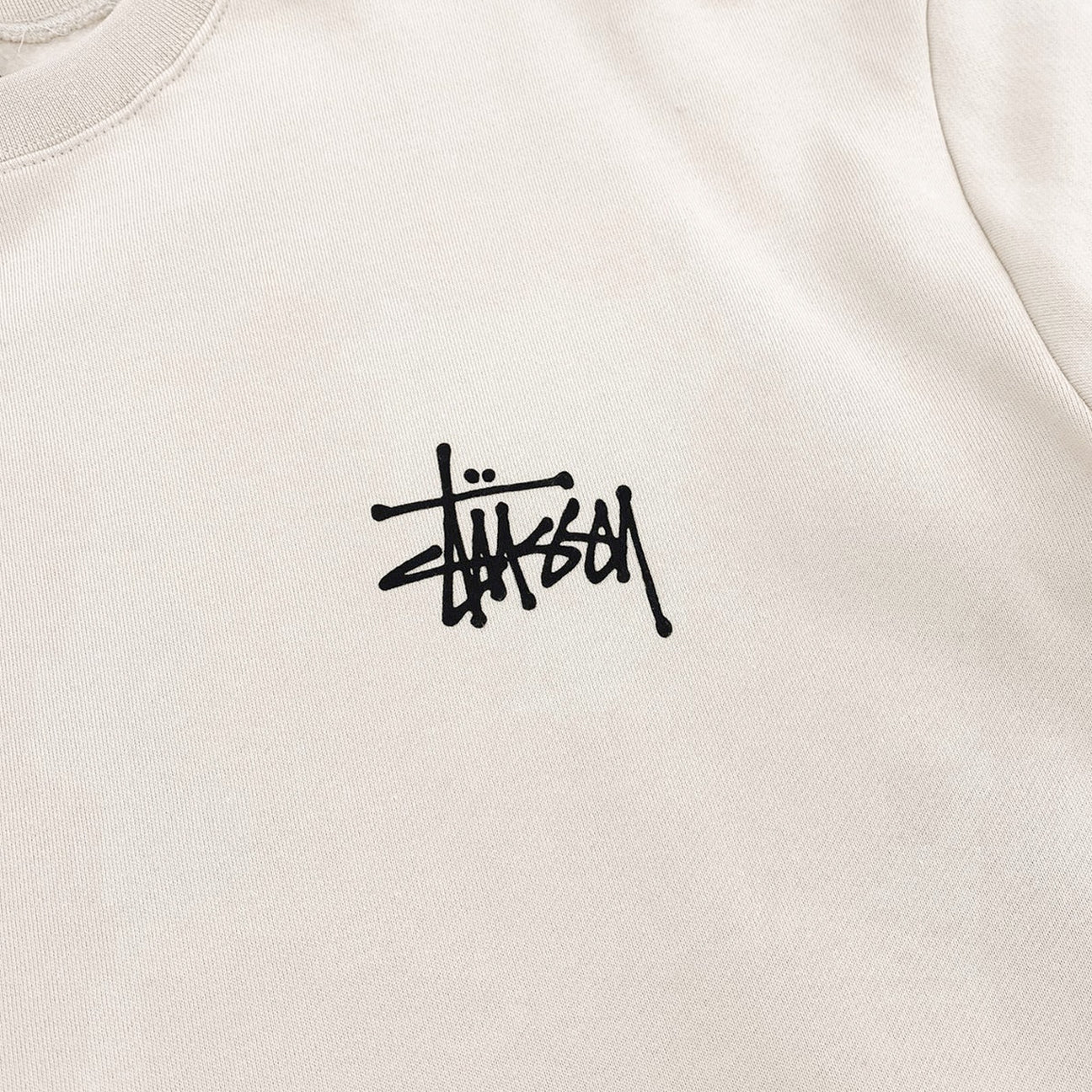 STUSSY Graffiti LCB Mens Crew - Stone