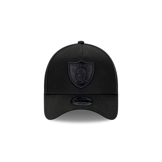 NEW ERA Las Vegas Raiders 9FORTY A-Frame Snapback Cap - Black/Black