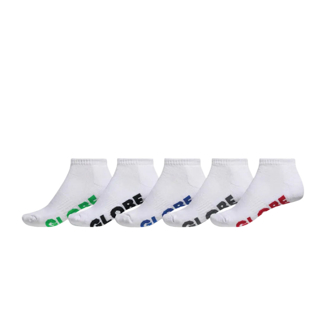 GLOBE Stealth Ankle Mens 5pk Socks - White