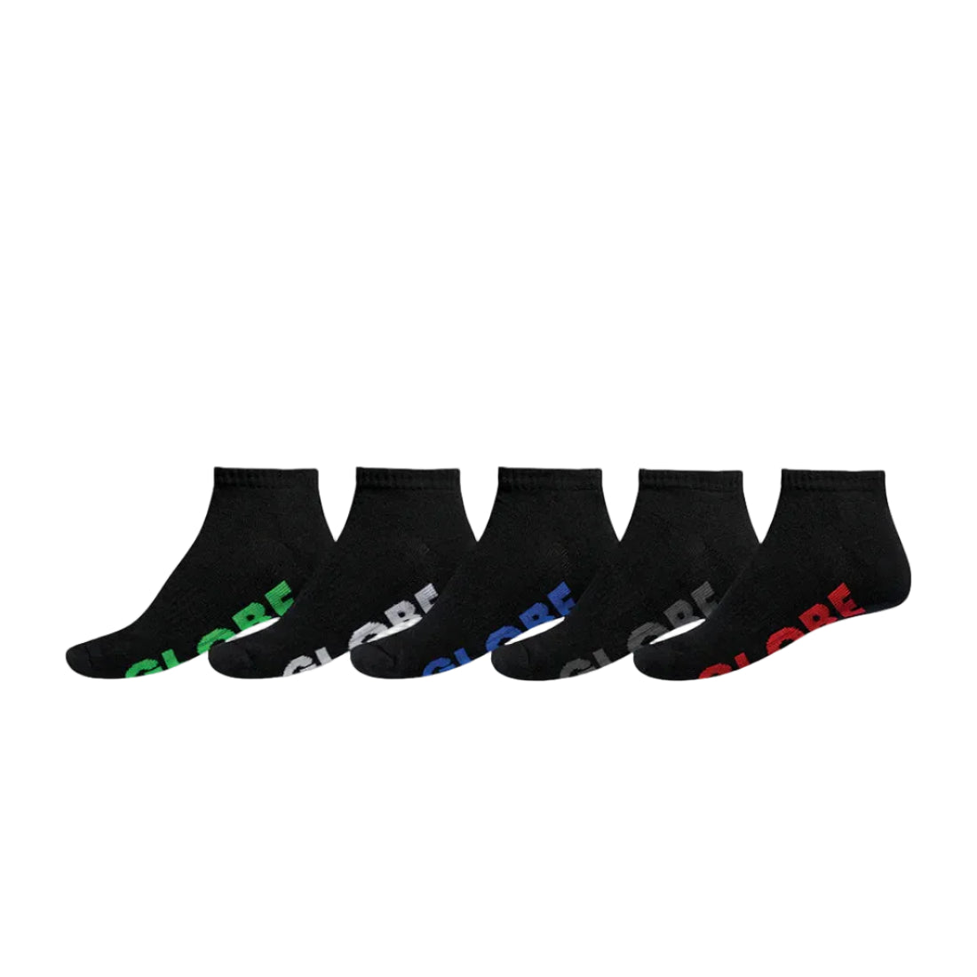 GLOBE Stealth Ankle Mens 5pk Socks - Black