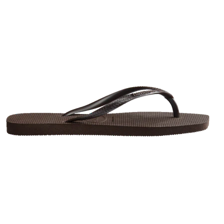 HAVAIANAS Slim Square Thong - Dark Brown