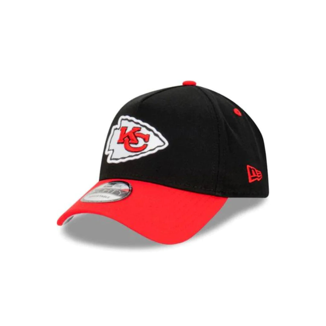NEW ERA Kansas City Chiefs 2 Tone 9FORTY A Frame Snapback Cap Black Red