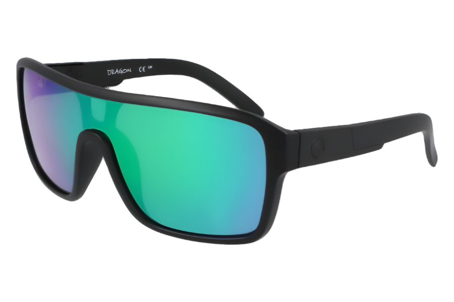DRAGON The Remix Sunglasses - Matte Black/LL Green Ion Polar