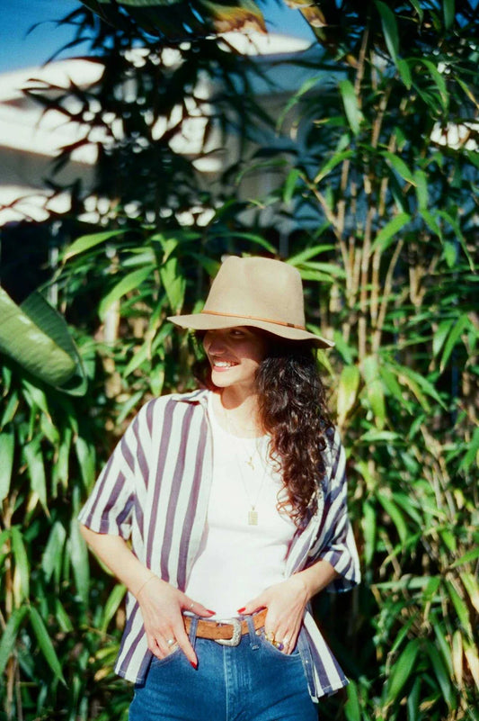 BRIXTON Wesley Fedora - Light Tan