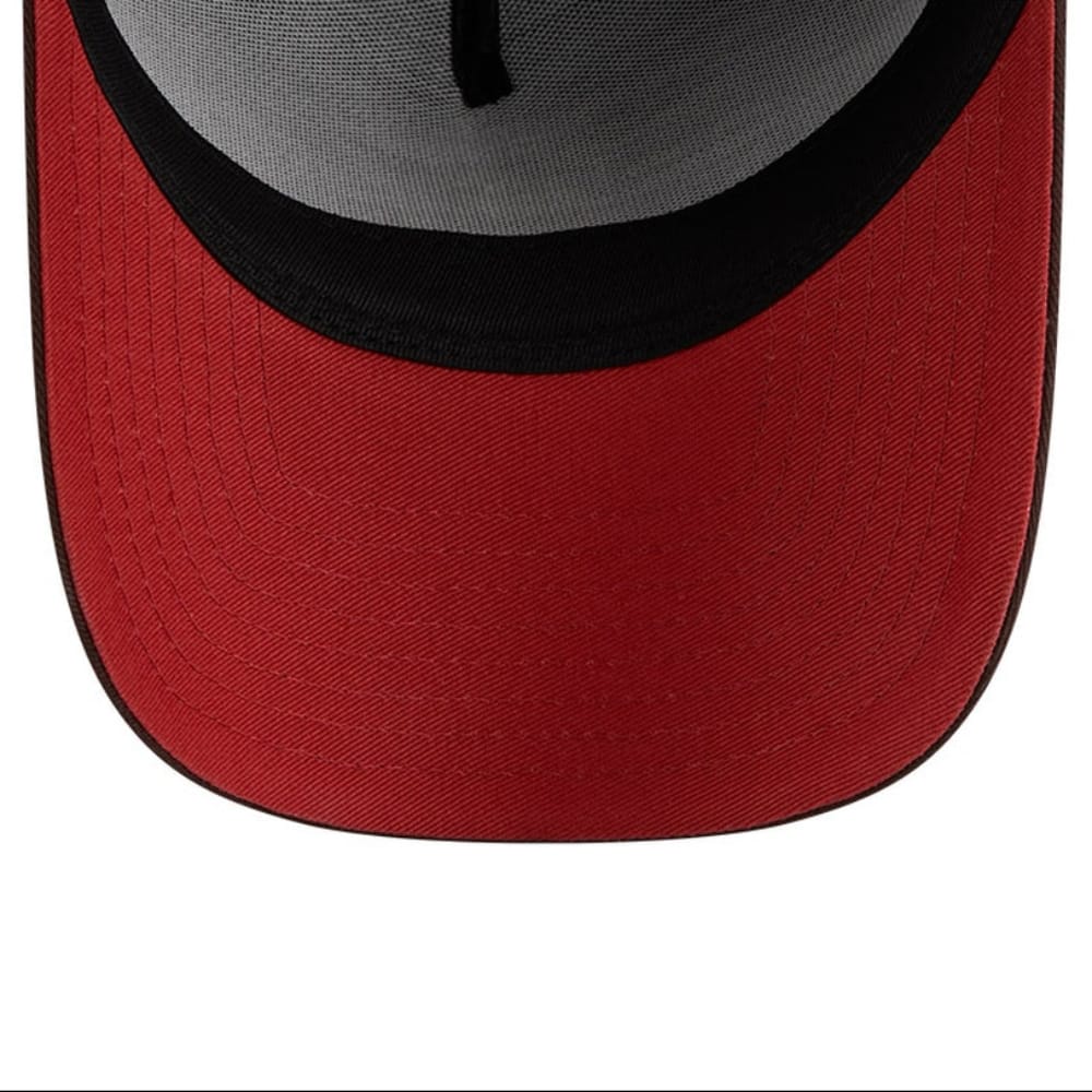 NEW ERA Los Angeles Dodgers Choc Cherry 9FORTY A-Frame Snapback Cap - Burnt Wood
