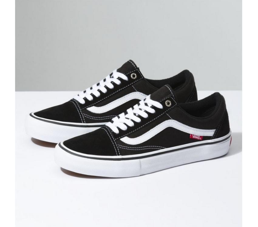 VANS Old Skool Pro Shoe - Black/White - VENUE.
