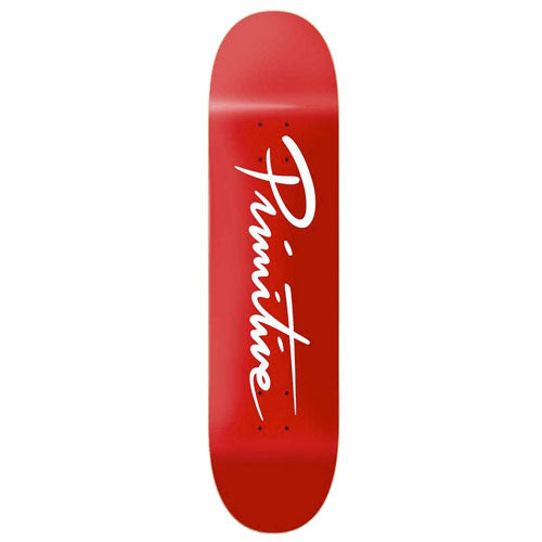 PRIMITIVE Nuevo Script 8.125 Deck - Red