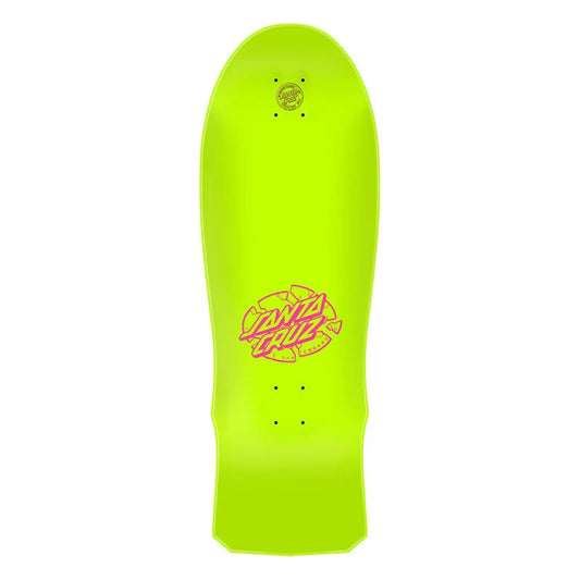 SANTA CRUZ Grabke Exploding Clock Reissue 9.5 X 31 Cruiser Deck - Yellow