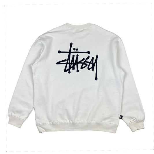 STUSSY Graffiti LCB Mens Crew - Stone