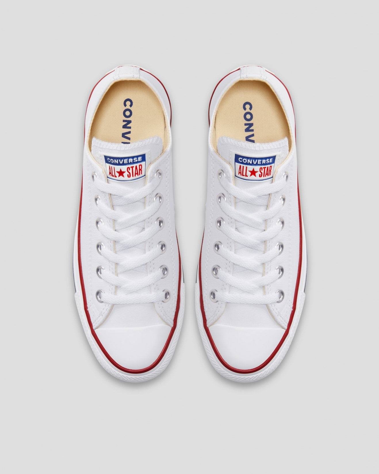 CONVERSE Chuck Taylor All Star Leather Low Shoe - White - VENUE.