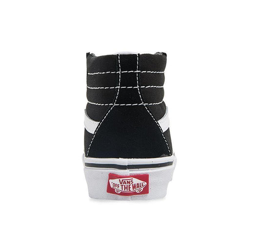 VANS SK8 Hi Youth Shoe - Black/True White - VENUE.