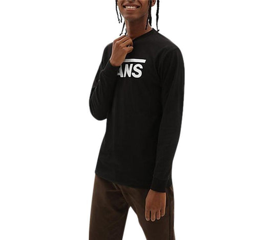 VANS Classic Mens Long Sleeve Tee - Black/White