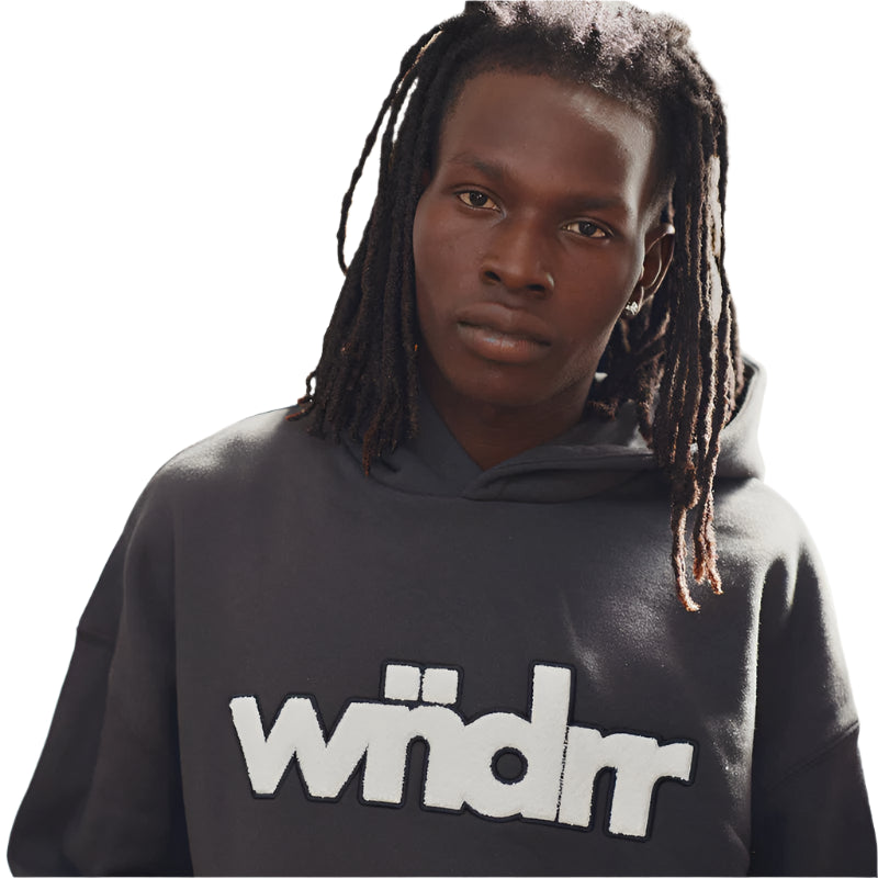 WNDRR Tone Mens Hoodie - Faded Black