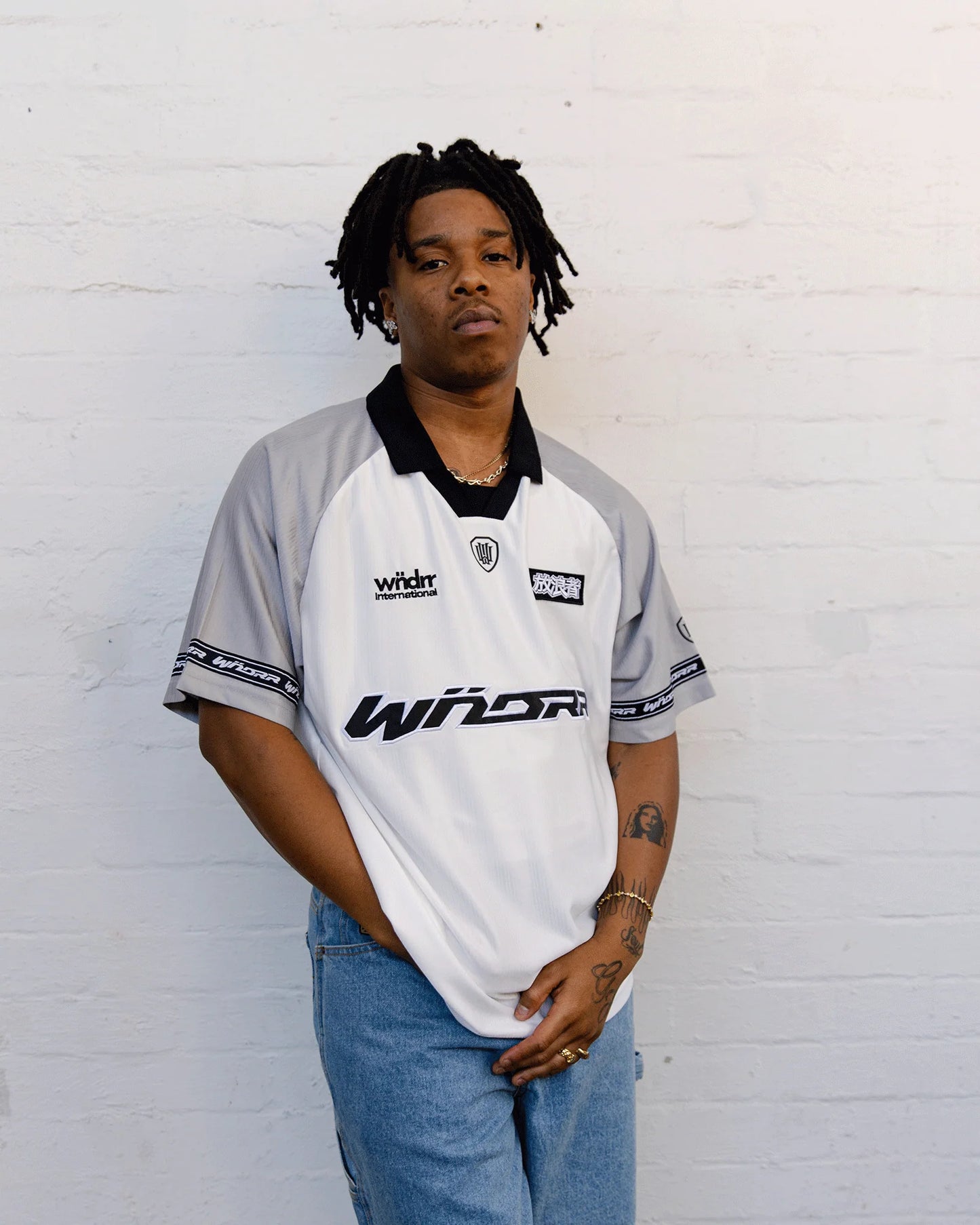 WNDRR Rothman Mens Football Jersey - Off White