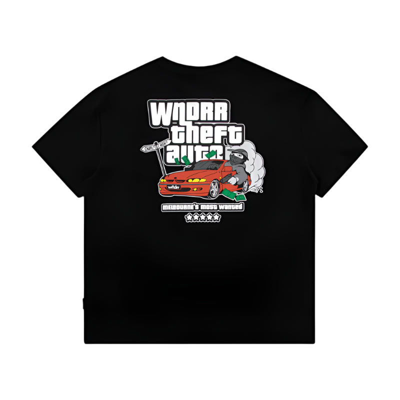 WNDRR Most Wanted Box Fit Mens Tee - Black