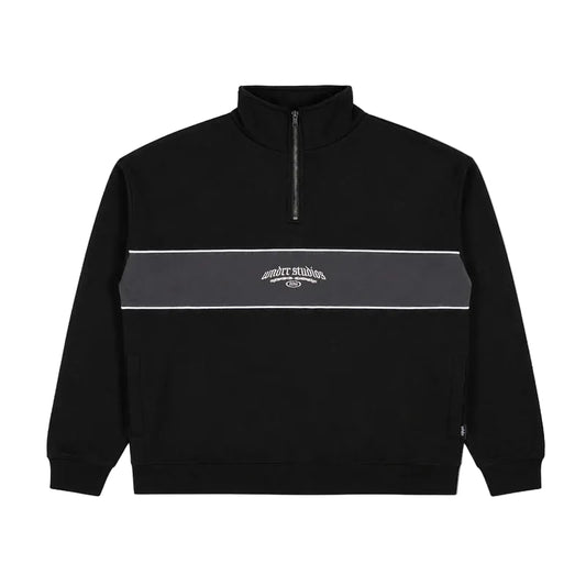 WNDRR Karnage 1/4 Zip Crew - Black