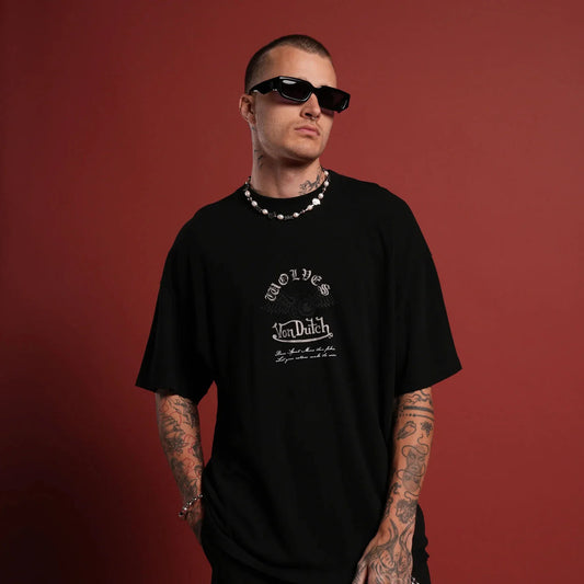 VON DUTCH DSVD NFGU Premium Oversized Fit Tee - Black