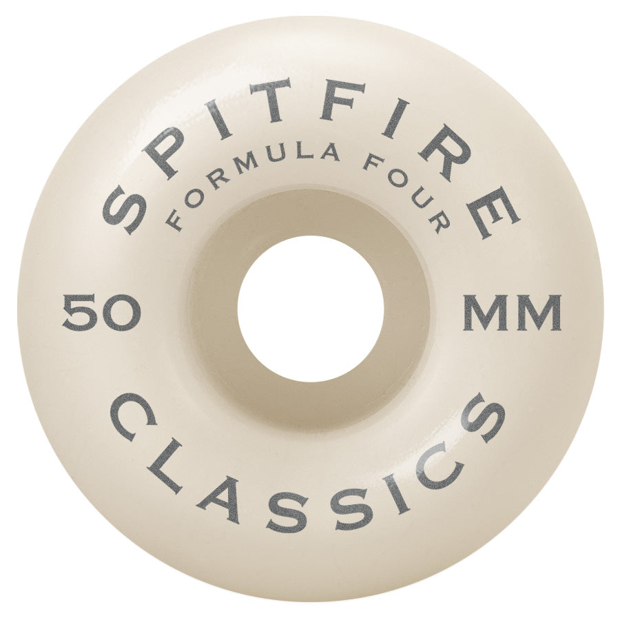 SPITFIRE 99 Formula Four Classic 50mm Skateboard Wheels - Gold Swirl