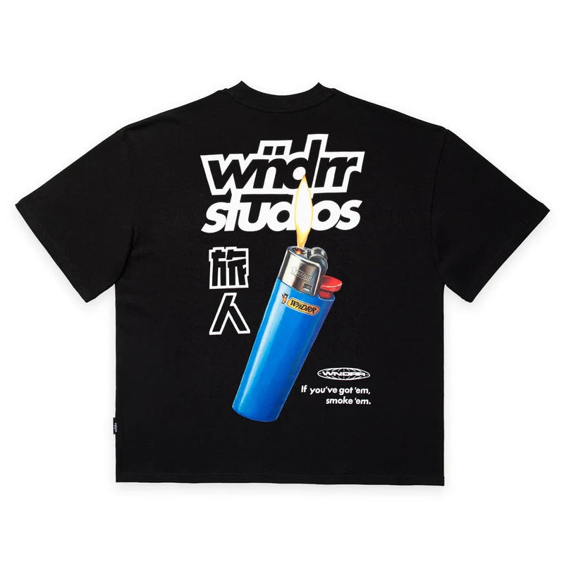 WNDRR Lighter Heavy Weight Tee - Black