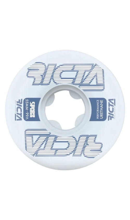 RICTA 99A Framework Sparx 55mm Skateboard Wheels - White/Blue