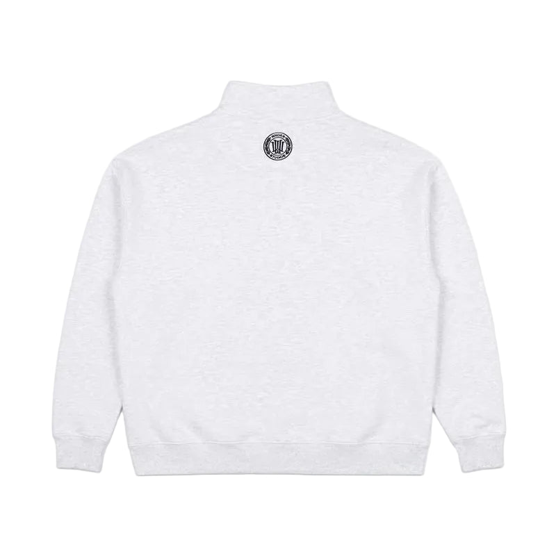 WNDRR Maison 1/4 Zip Crew - White Marle