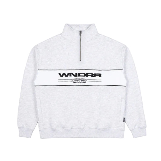 WNDRR Maison 1/4 Zip Crew - White Marle
