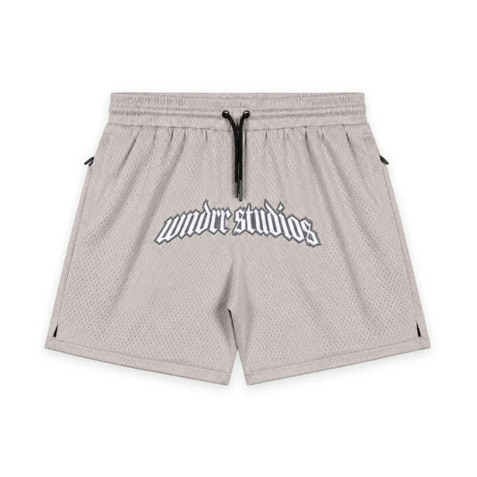 WNDRR Havok Elastic Waist Mesh Court Short - Grey