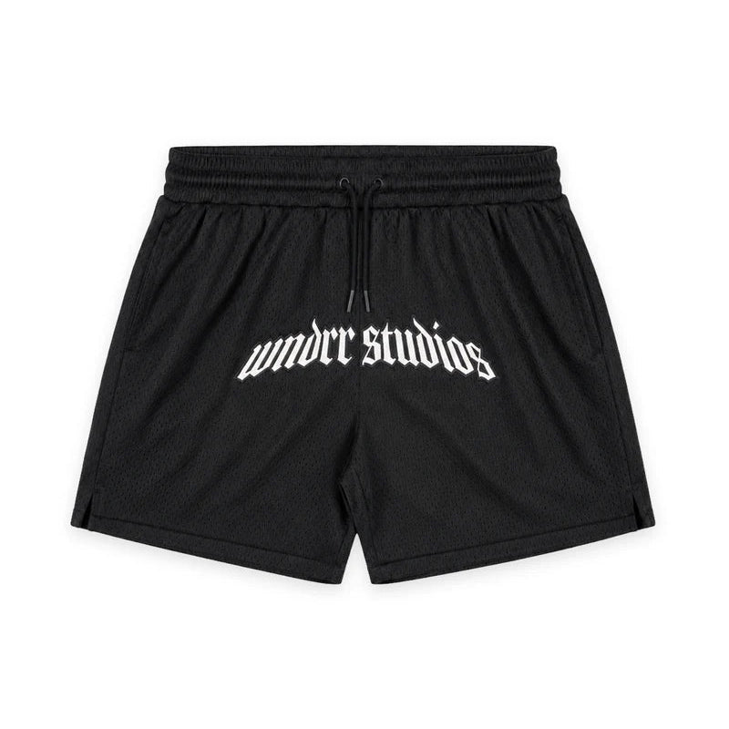 WNDRR Havok Elastic Waist Mesh Court Short - Black