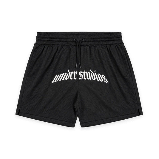 WNDRR Havok Elastic Waist Mesh Court Short - Black