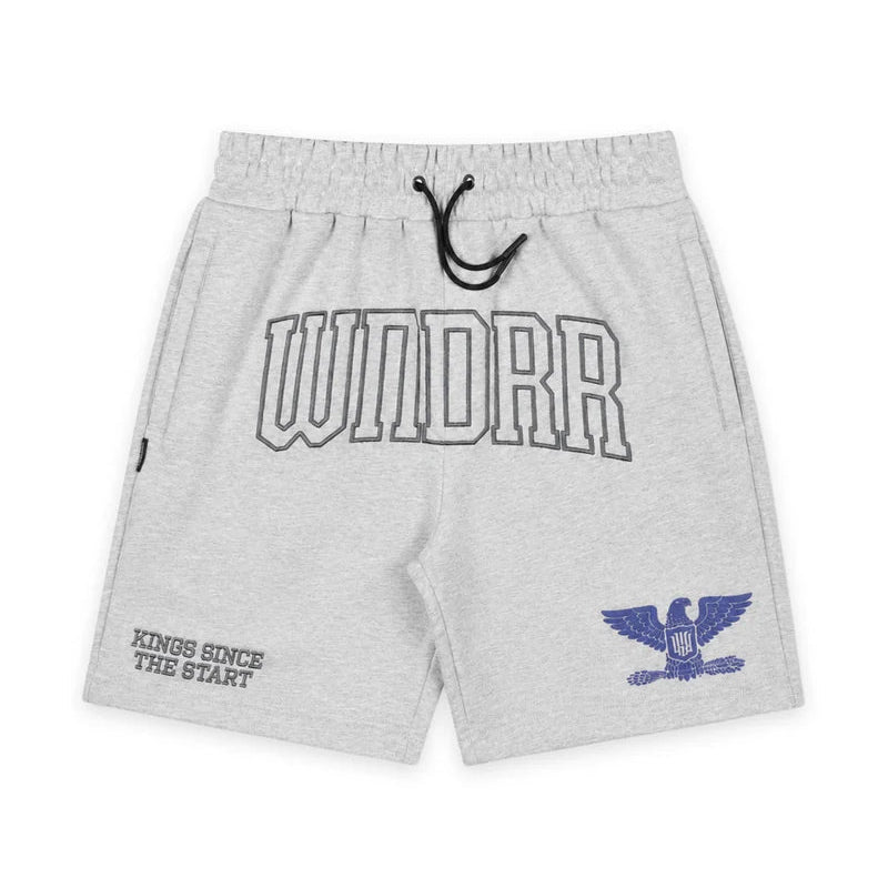 WNDRR Riot Elastic Waist Tech Track Short - Grey Marle