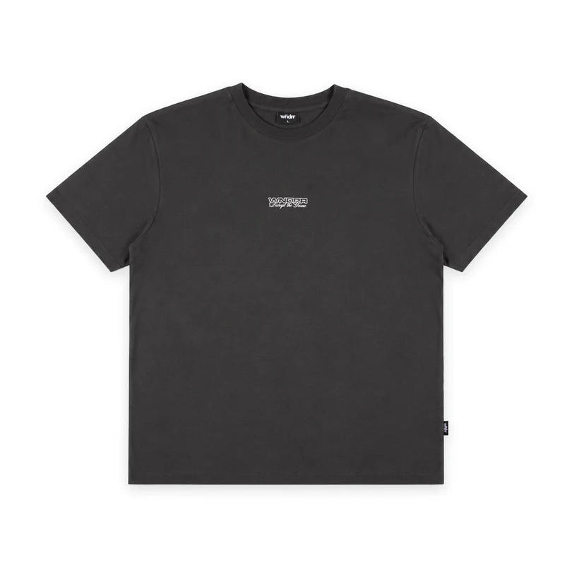 WNDRR Displace Box Fit Tee - Faded Black