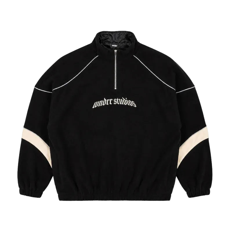 WNDRR Havok 1/4 Zip Polar Fleece Crew - Black