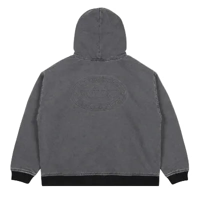 WNDRR Credit Hooded Work Jacket - Black Denim