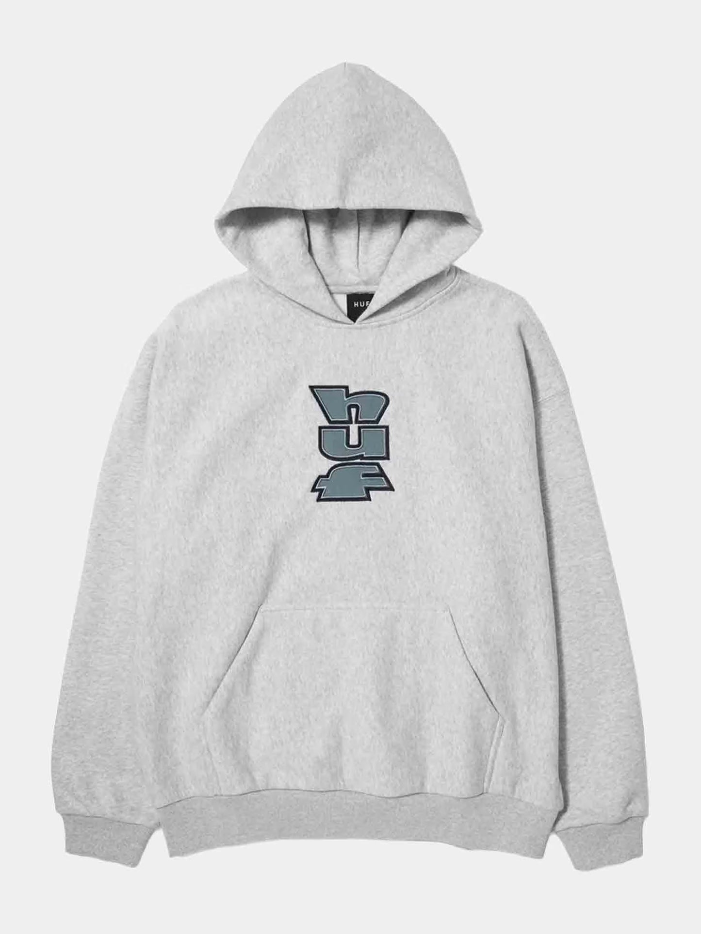 HUF Benton Heavyweight Mens Hoodie - Heather Grey