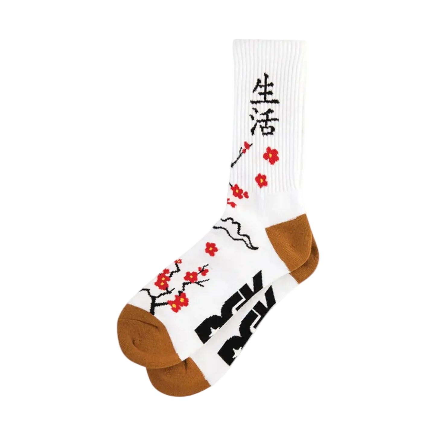 DGK Patience 1pk Crew Socks - White