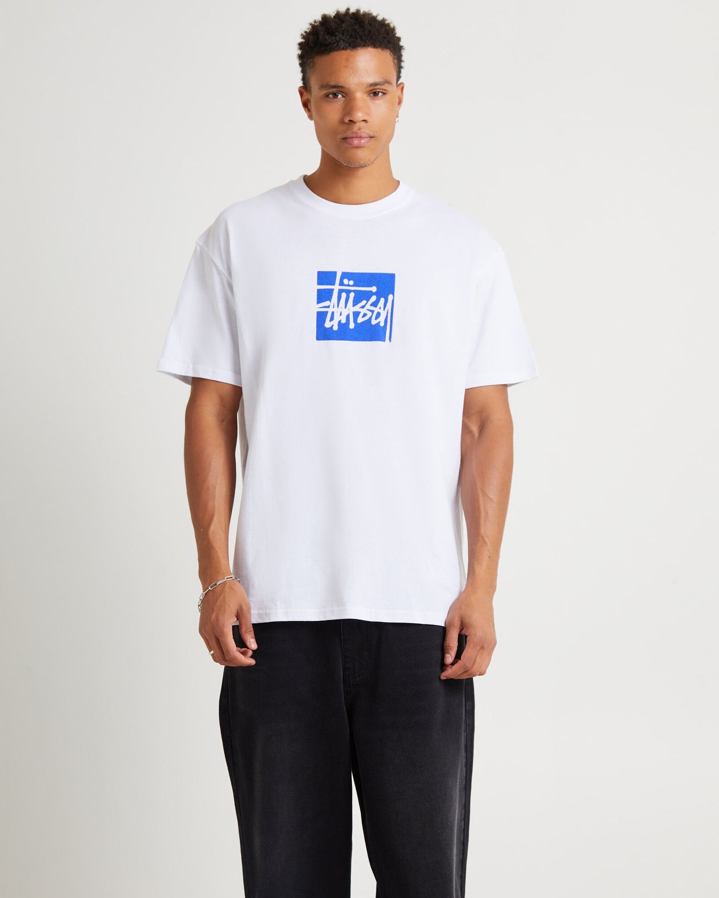 STUSSY Stock Box HW Mens Tee - White