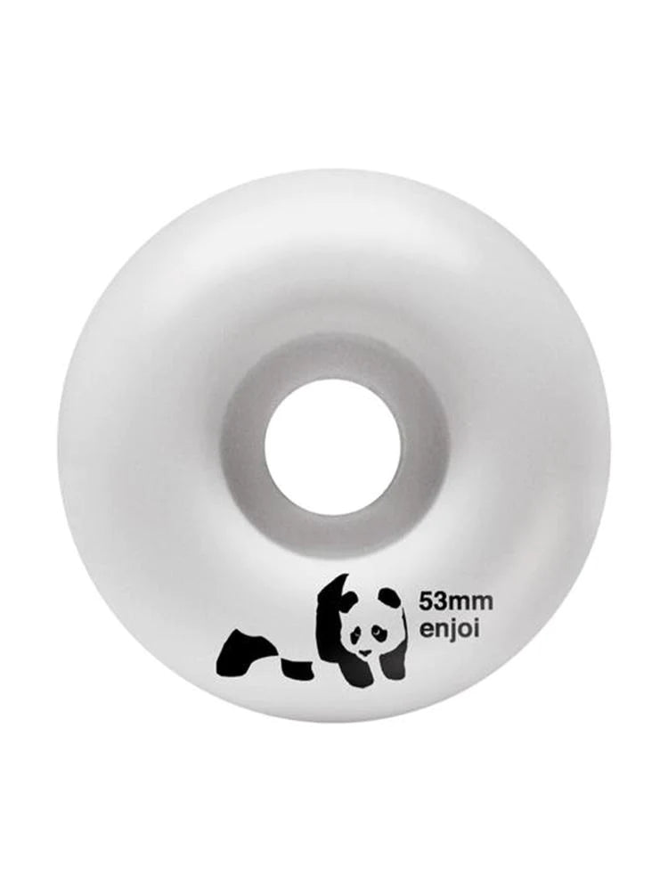 ENJOI Panda 53mm Skateboard Wheels - White