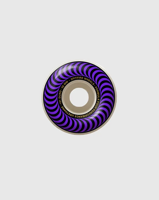 SPITFIRE 101 Formula Four Classic Swirl 58mm Skateboard Wheels - Purple