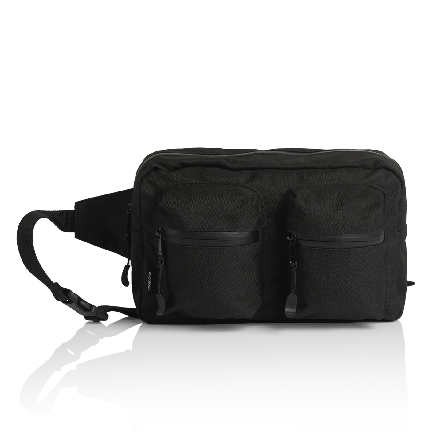 AS COLOUR Recycled Double Waist Bag - Black