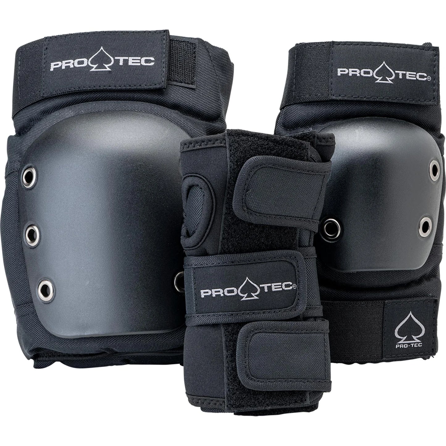 PRO-TEC Street Adult 3pk Safety Pad Set - Black