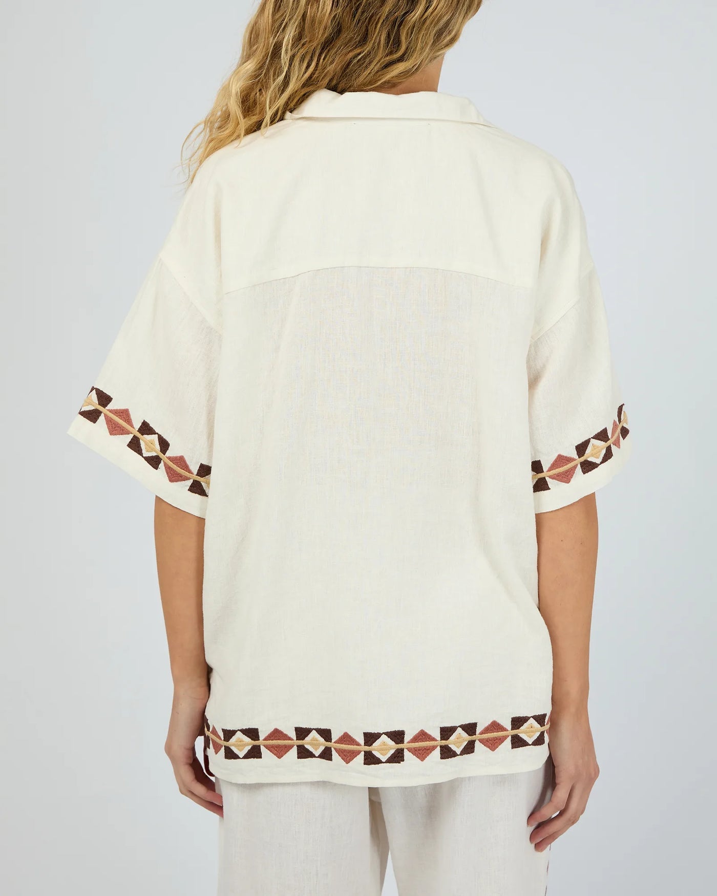 SILENT THEORY Los Cabos Womens Shirt - Vintage White