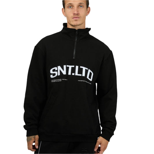 ST GOLIATH Proline Quarter Zip Mens Crew - Black