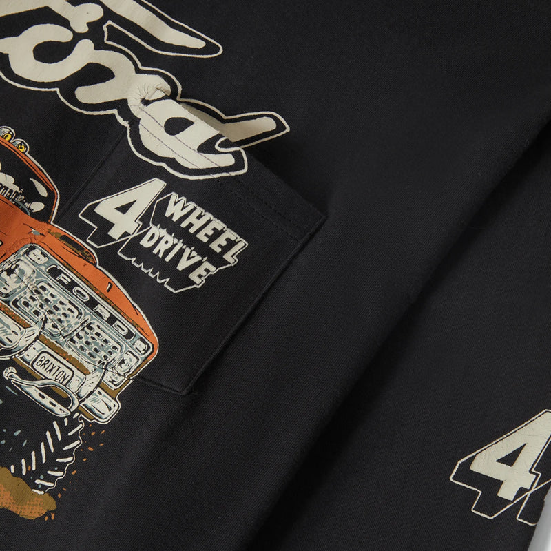 BRIXTON Ford Mud Marathon Mens L/S Tee - Burnt Rubber