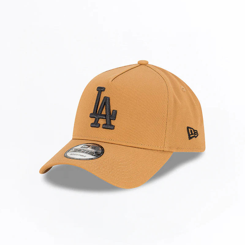 NEW ERA Los Angeles Dodgers 9FORTY A-Frame Snapback Cap - Wheat/Black