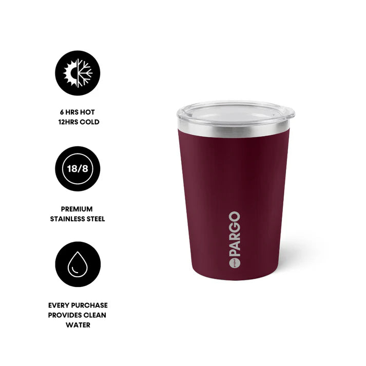 PARGO 12oz Insulated Coffee Cup - Wild Cherry