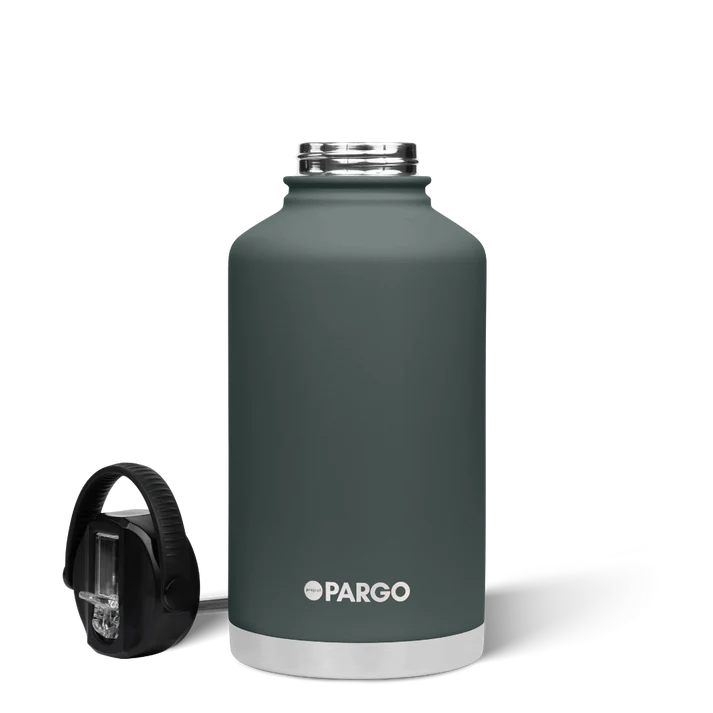 PARGO 1890ml Insulated Sports Drink Bottle w/ Straw Lid - BBQ Charcoal