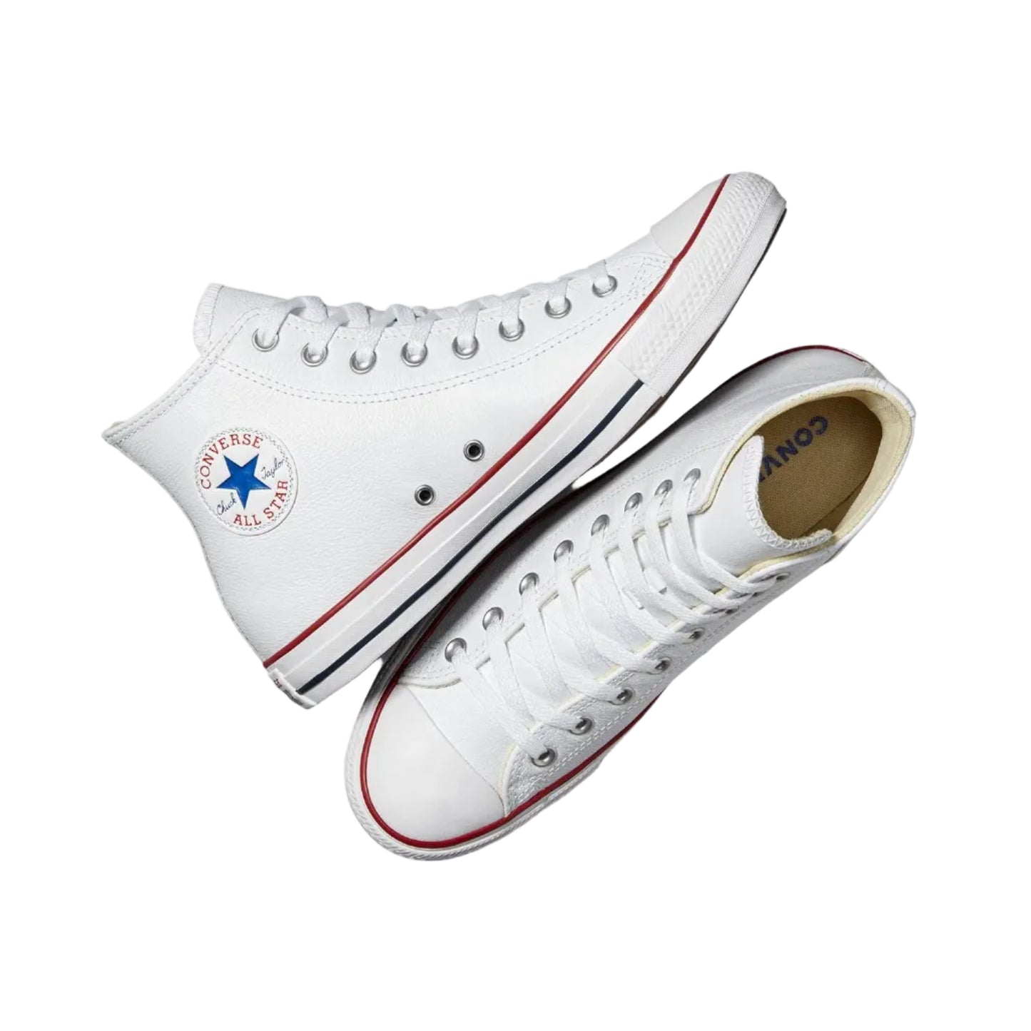 CONVERSE Chuck Taylor All Star Leather Hi Shoe - White
