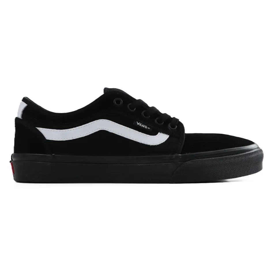 VANS Skate Chukka Sidestripe Low Shoe - Black/Black/White